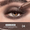 Dual-Ended Metallic Brown Eyeshadow Stick Waterproof Sponge Tip Cream Shimmer Eye Shadow Pencil Quick Application Crayon Makeup