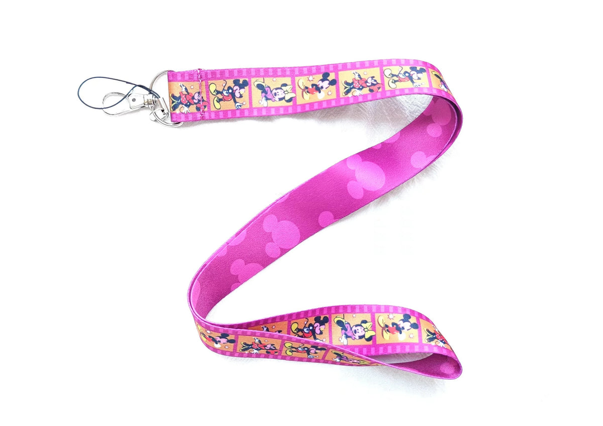 Wholesale Cartoon Anime Mouse Key Lanyard ID Badge Holders Animal Phone Neck Straps with Keyring Phone Accessories