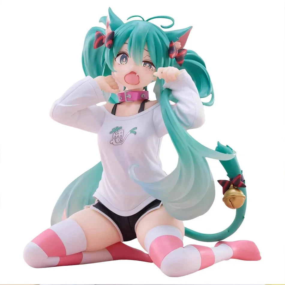 Anime Hatsune Miku Gothic Lolita Style Action Fairy Mirror Sleeping Beauty Action Fairy Winter Cherry igure PVC Doll Model Toys