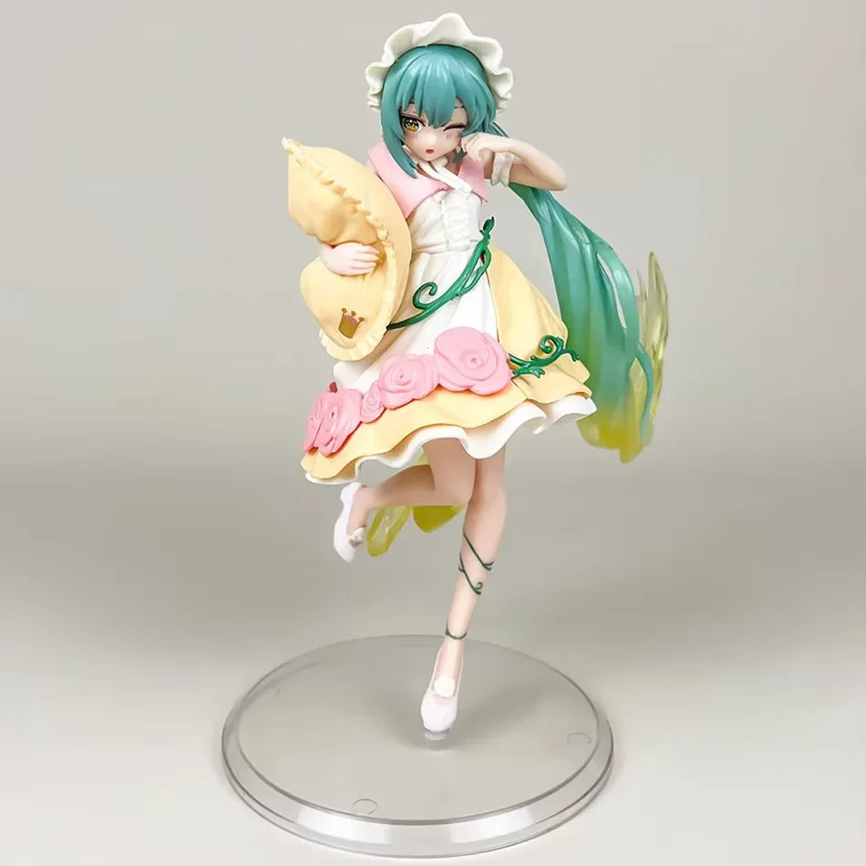 Anime Hatsune Miku Gothic Lolita Style Action Fairy Mirror Sleeping Beauty Action Fairy Winter Cherry igure PVC Doll Model Toys