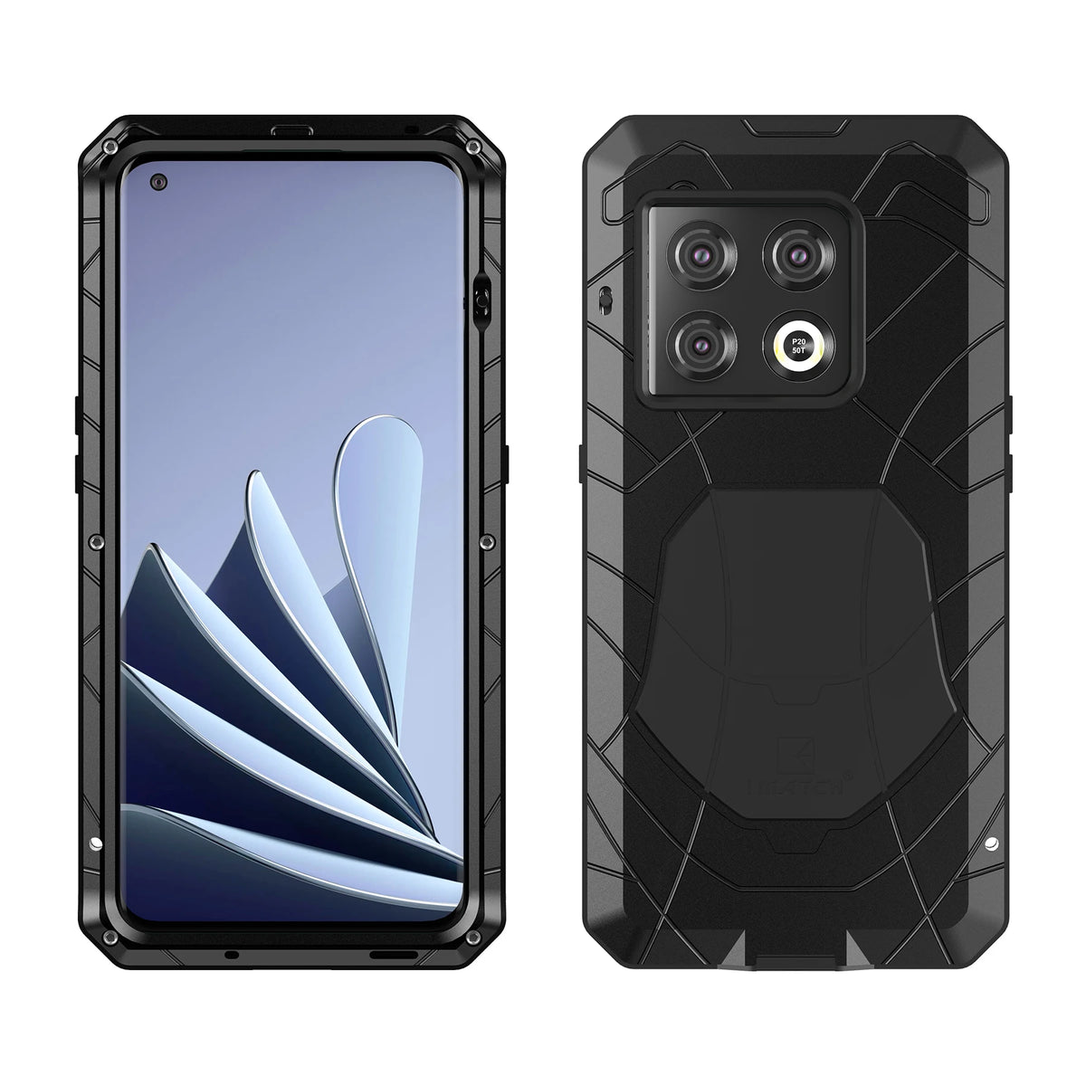 Case For Oneplus 11 10 9 8 7 7T Pro Heavy Duty Protection Doom Armor Metal Aluminum Shockproof Protector Cover Phone Accessories