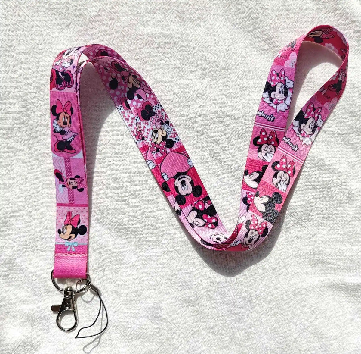 Wholesale Cartoon Anime Mouse Key Lanyard ID Badge Holders Animal Phone Neck Straps with Keyring Phone Accessories