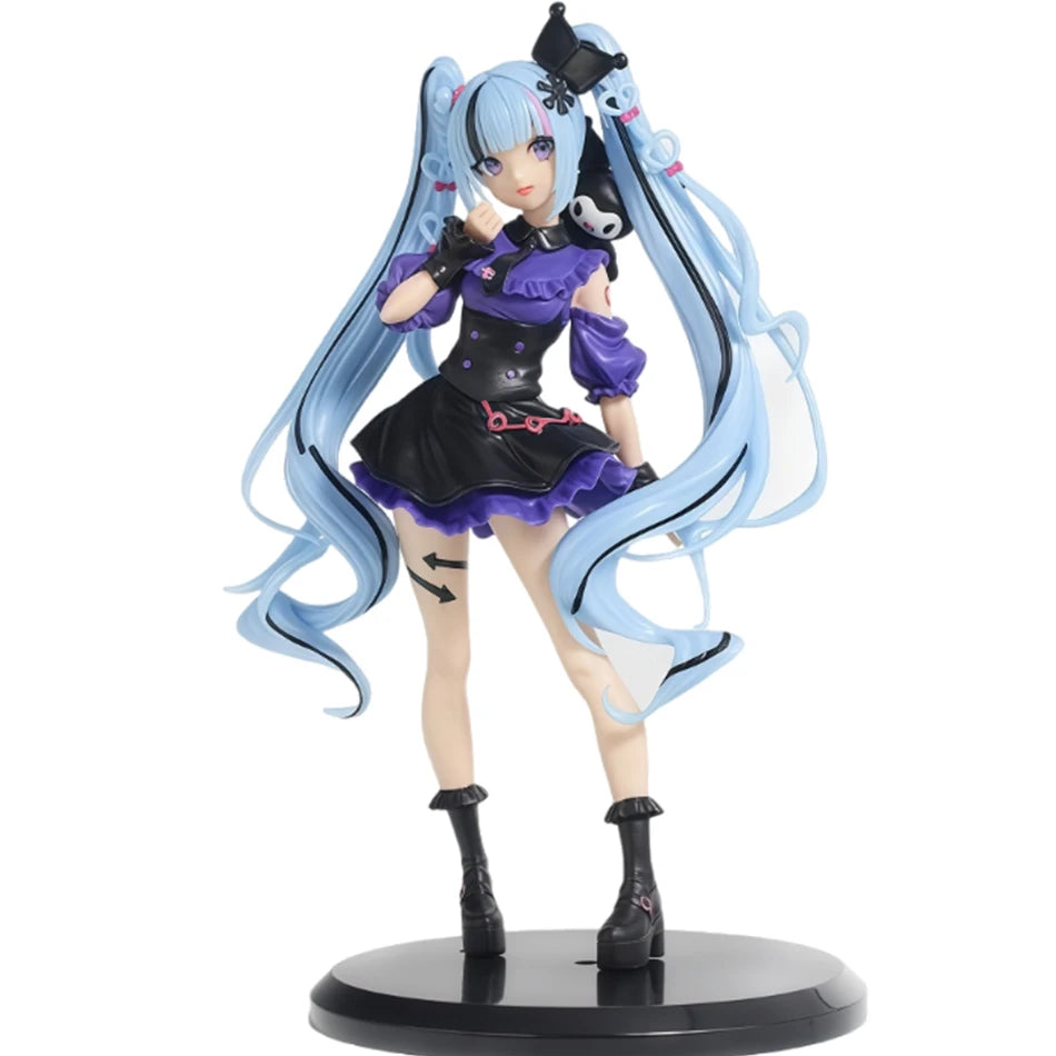 Anime Hatsune Miku Gothic Lolita Style Action Fairy Mirror Sleeping Beauty Action Fairy Winter Cherry igure PVC Doll Model Toys