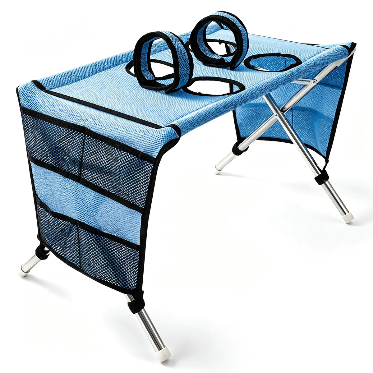 Upgraded Small Dog Cat Grooming Stand Foldable Pet Care Rack Adjustable Restraint Mesh Bathing Drying Nail Trimming Holder