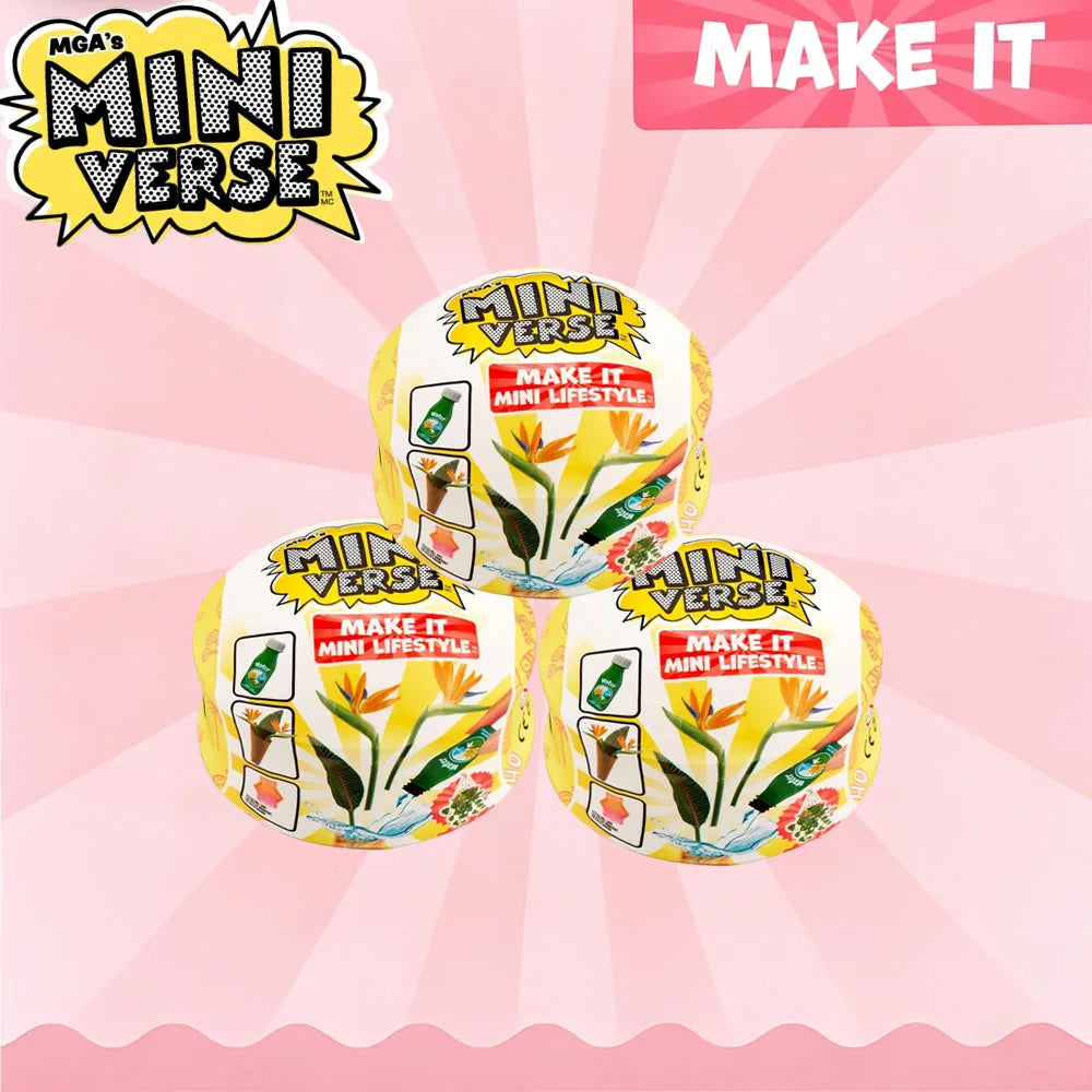 MGA Miniverse Make It Mini Lifestyle Home Series 1 Mini Collectibles Mystery Blind Packaging DIY Resin Play Replica Collectors