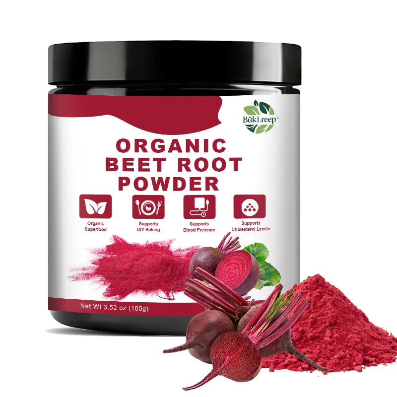 Organic Beet Root Powder- Plant Based Beetroot Antioxidant, Supports Active Lifestyle & Healthy Circulation Gluten-Free