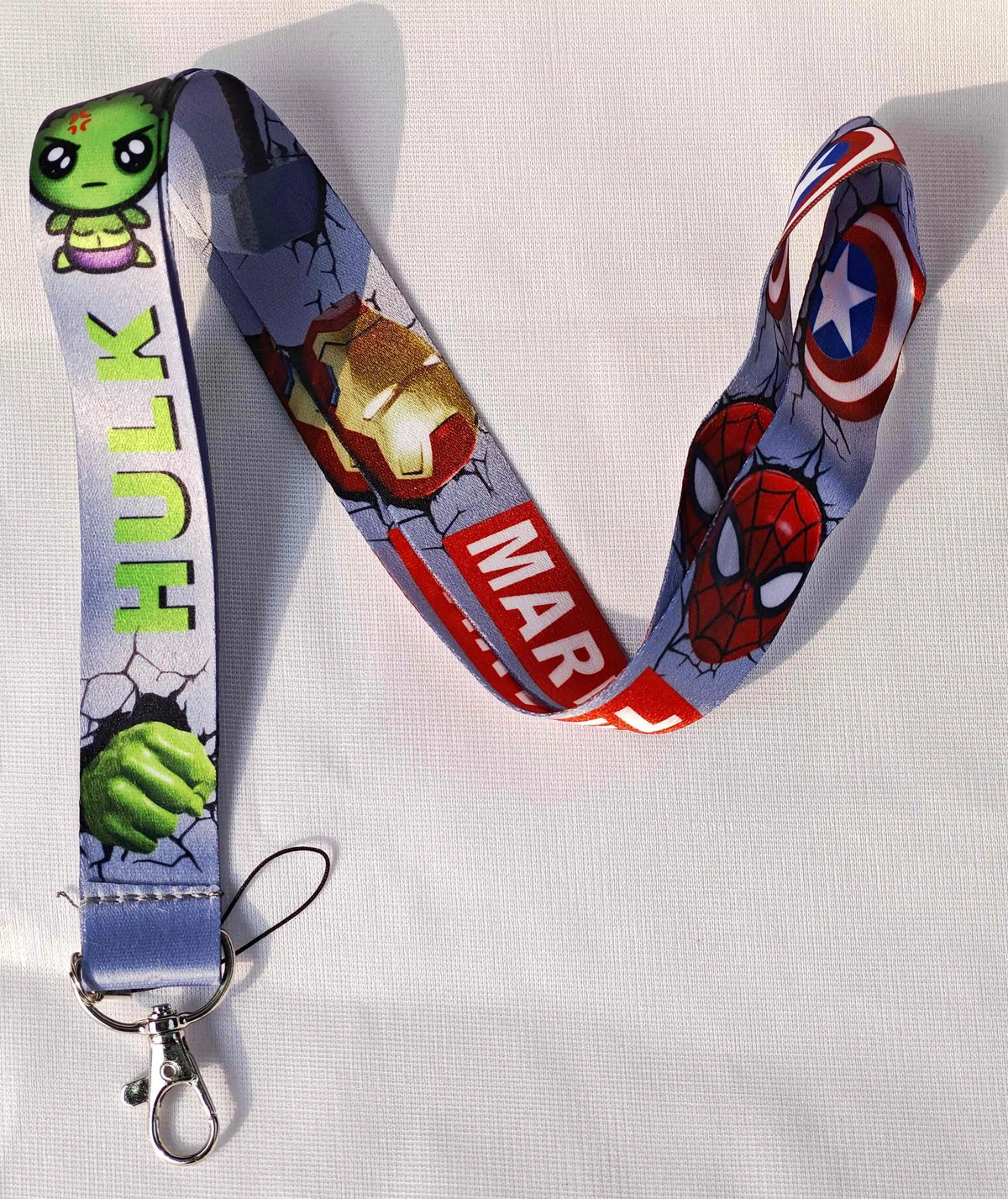 Wholesale Cartoon Hero Movie Characters Key Lanyard ID Badge Holders Animal Phone Neck Straps with Keyring Phone Accessories