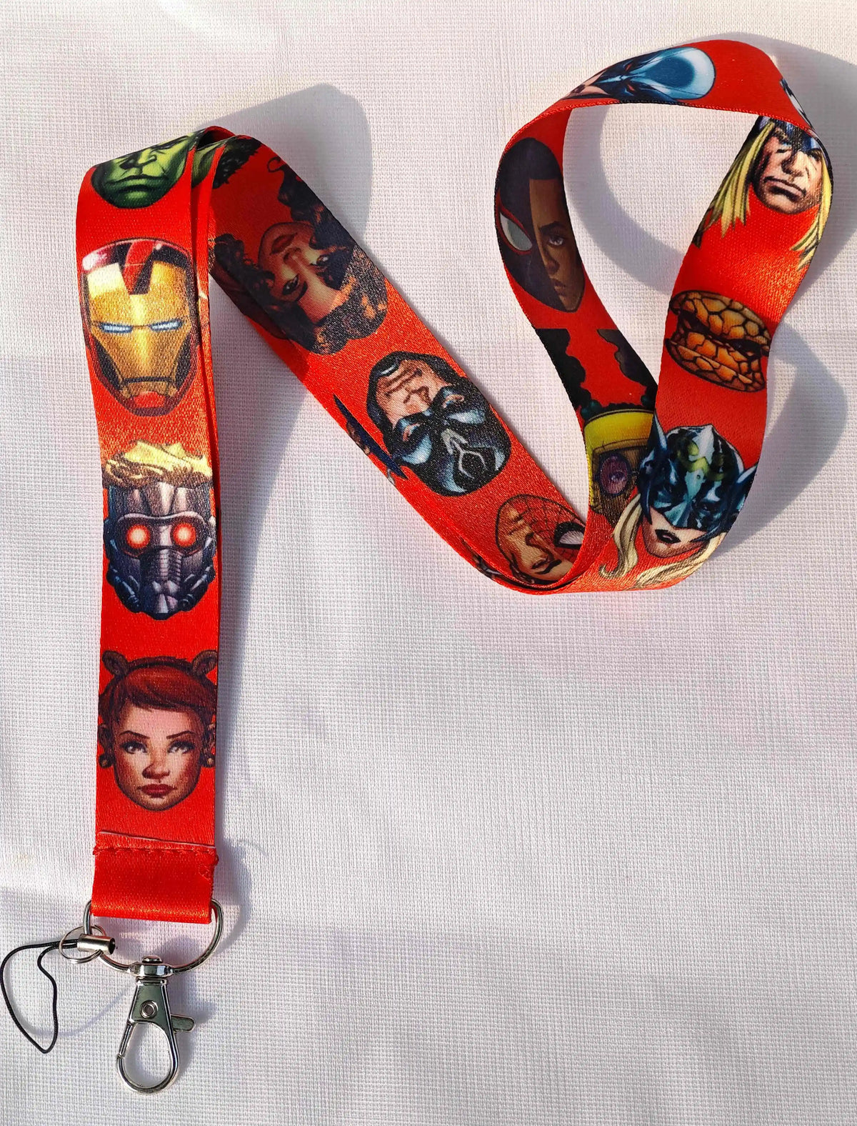 Wholesale Cartoon Hero Movie Characters Key Lanyard ID Badge Holders Animal Phone Neck Straps with Keyring Phone Accessories