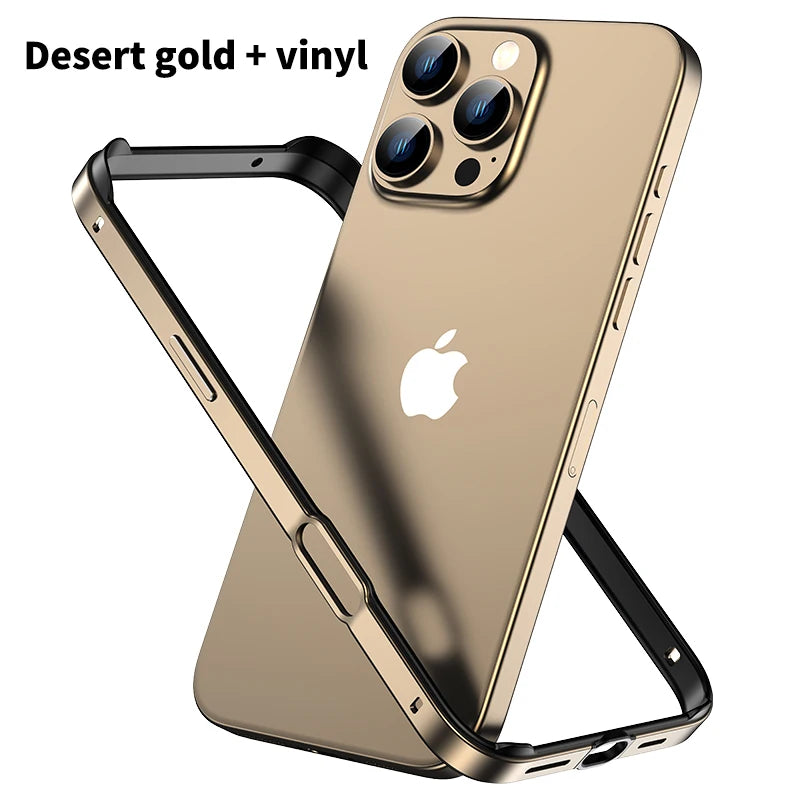 Metal Bumper For iPhone 17 Air 16e 16 E 15 Pro Max 14 Plus 13 Mini 12 11 X XS XR SE 2022 2020 8 iPhone16 16Pro Phone Accessories
