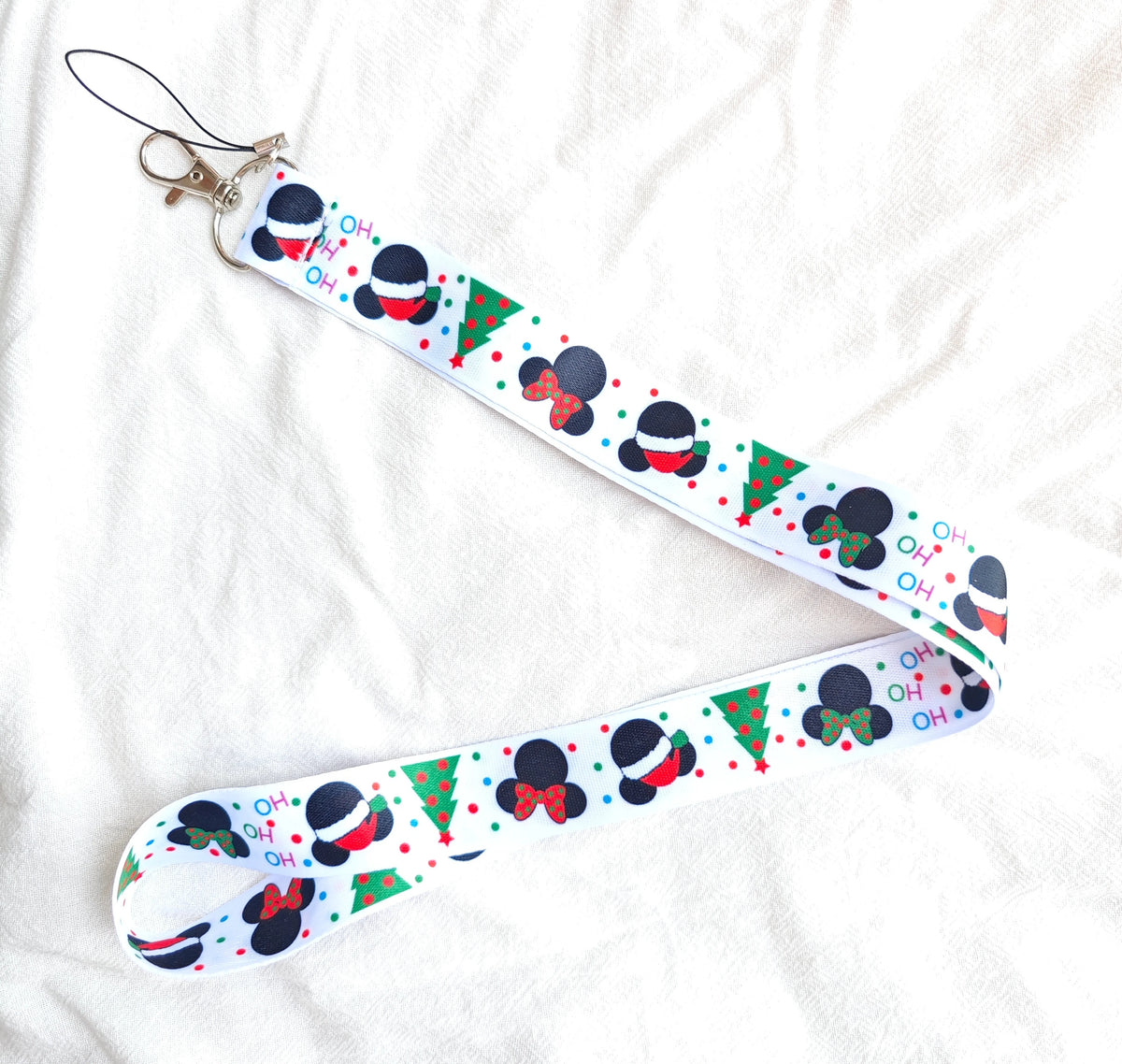 Wholesale Cartoon Anime Mouse Key Lanyard ID Badge Holders Animal Phone Neck Straps with Keyring Phone Accessories