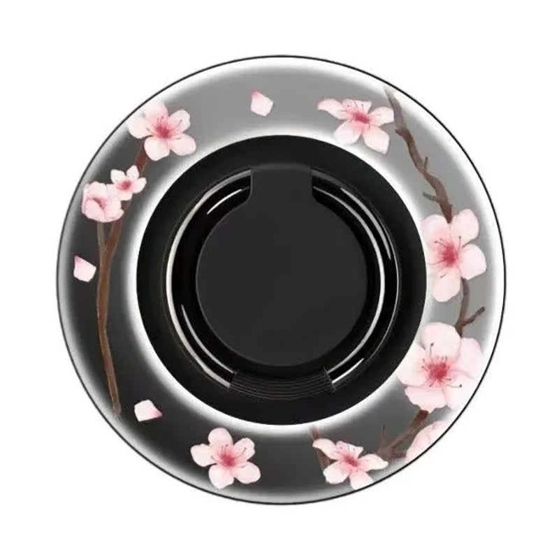 Spring Flowers Magnetic Grip Card Holder Phone Stand for IPhone Holder Mount Support for Galaxy Phone Accessories