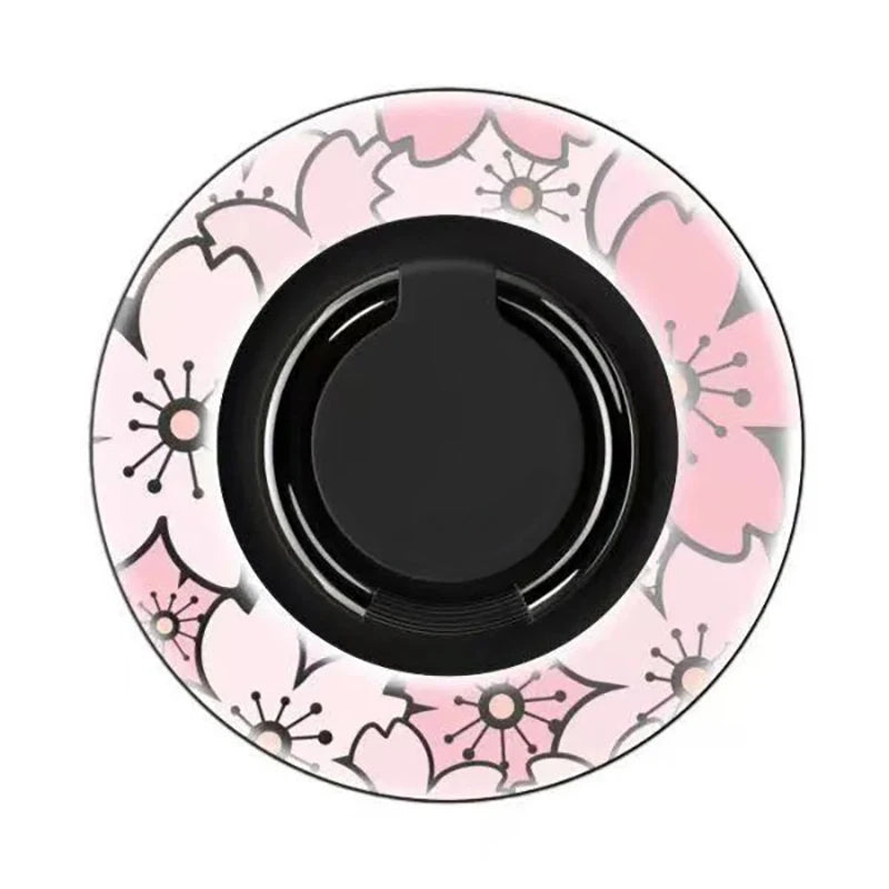 Spring Flowers Magnetic Grip Card Holder Phone Stand for IPhone Holder Mount Support for Galaxy Phone Accessories