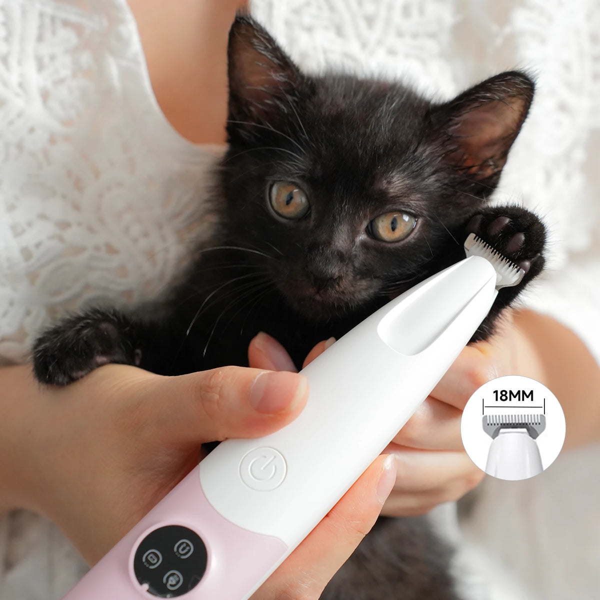 Pet Grooming Trimmer Kit - Low Noise Dog & Cat Trimmer, Cordless, Led & Waterproof