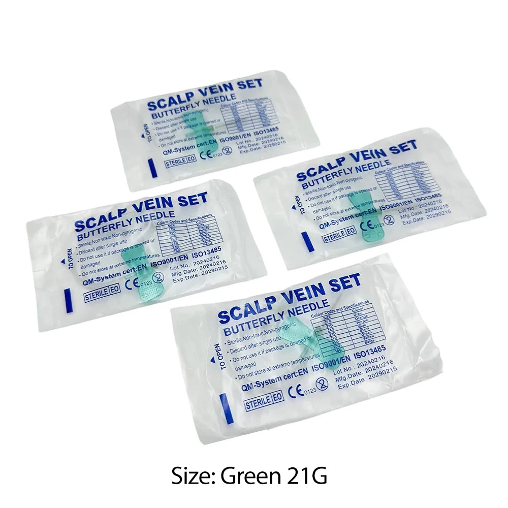 100pcs/lot Disposable Butterfly Infusion Needle Double Wing Infusion Needle Pet Care Room Cat Gog Animal