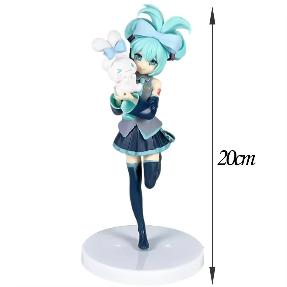 Anime Hatsune Miku Gothic Lolita Style Action Fairy Mirror Sleeping Beauty Action Fairy Winter Cherry igure PVC Doll Model Toys
