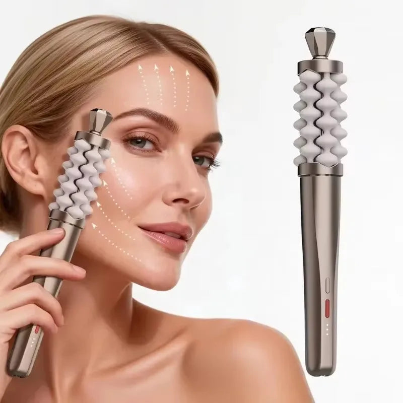 Electric Face Lift Massage Stick, Face and Neck Dual-Purpose Firming Beauty Instrument, Home soothing Massage Lifting Instrument
