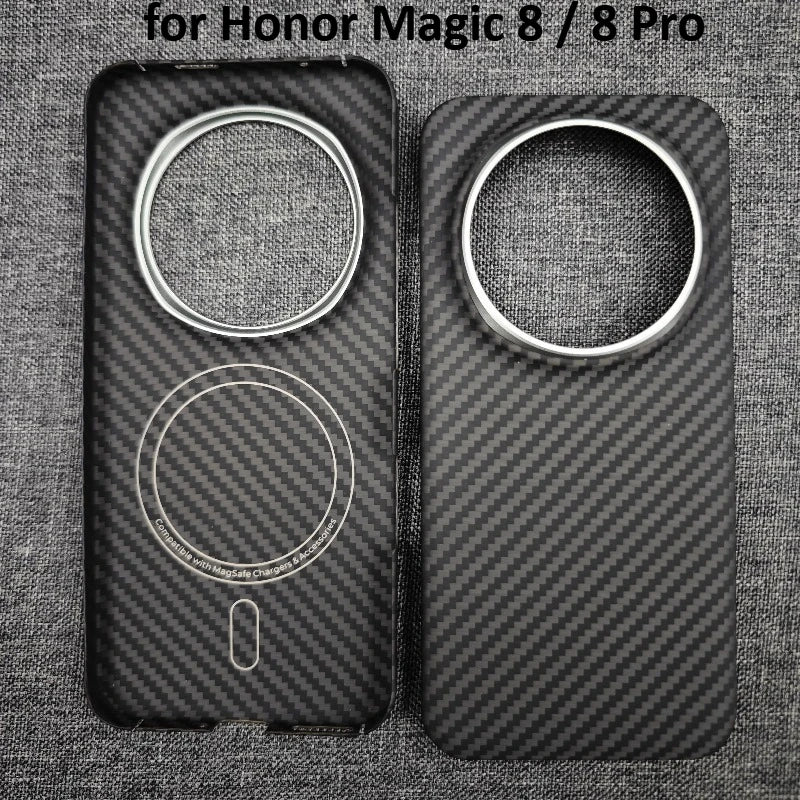 For Honor Magic 8 Pro/8 Magnetic Case Aramid Carbon Fiber Cover Ultra-Thin Lightweight Protective Cover Phone Accessories