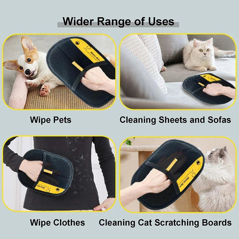 Cat Dog Electrostatic Pet Hair Removal Glove Fur Cleaning Grooming Accessory Suit For Cats Dogs Pet Care Supplies Clean Brush