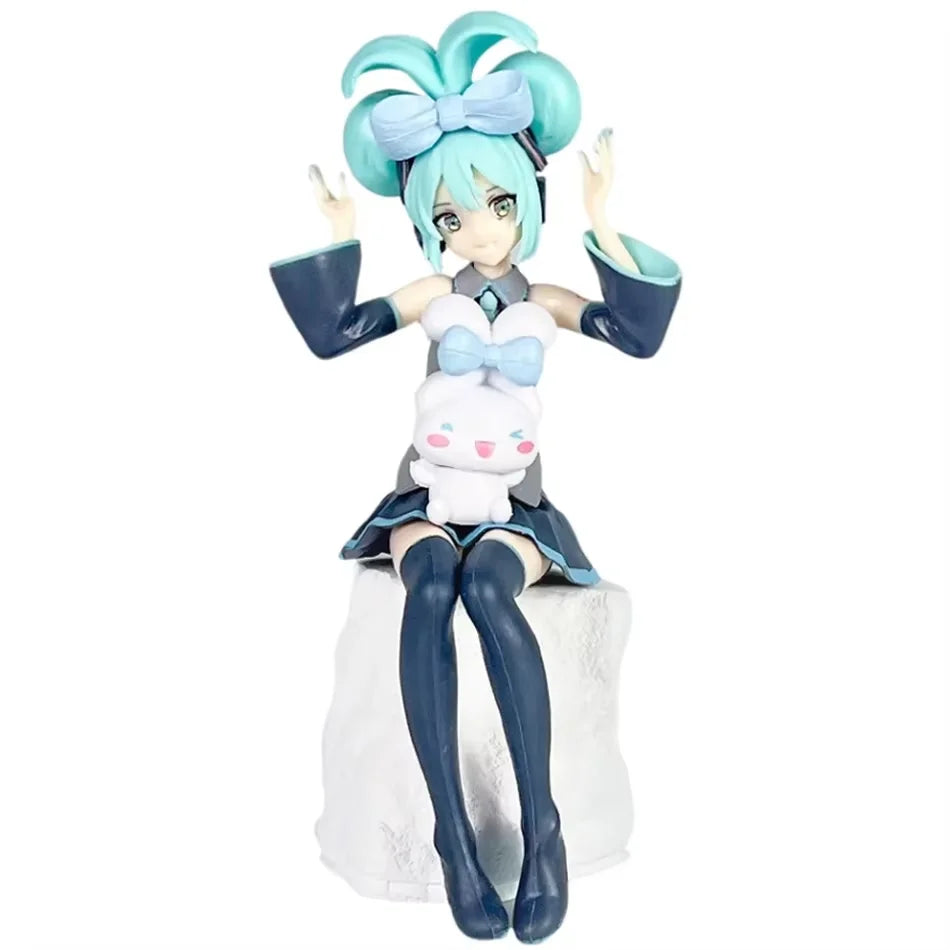 Anime Hatsune Miku Gothic Lolita Style Action Fairy Mirror Sleeping Beauty Action Fairy Winter Cherry igure PVC Doll Model Toys