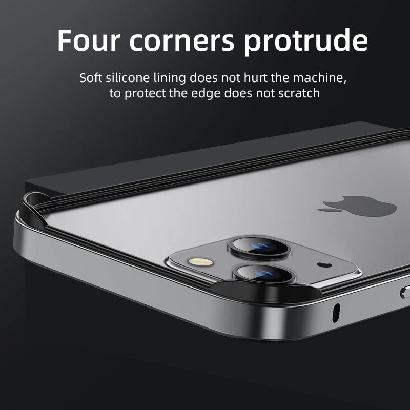 Metal Bumper For iPhone 17 Air 16e 16 E 15 Pro Max 14 Plus 13 Mini 12 11 X XS XR SE 2022 2020 8 iPhone16 16Pro Phone Accessories