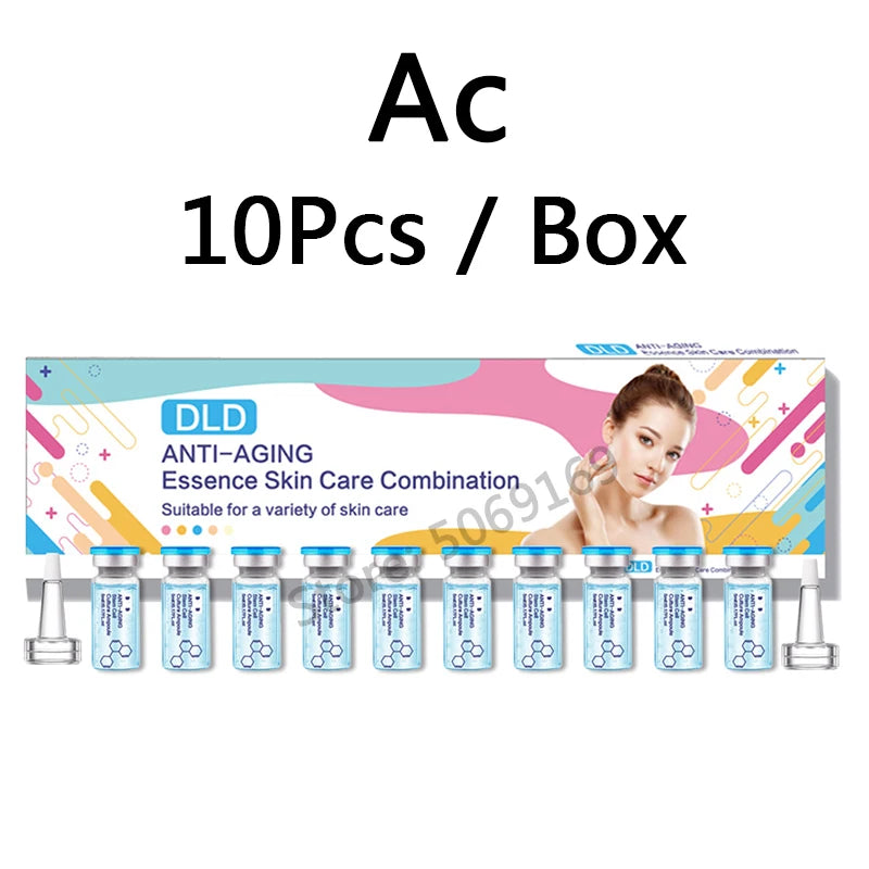 Korea 5ml*10Pcs BB Cream Glow Foundation Brightening Sunscreen Salmon DNA Ampoule Skin Booster Moisturizing Skin Beauty Makeup