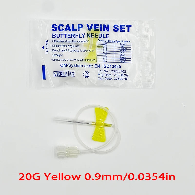 100pcs/lot Disposable Butterfly Infusion Needle Double Wing Infusion Needle Pet Care Room Cat Gog Animal