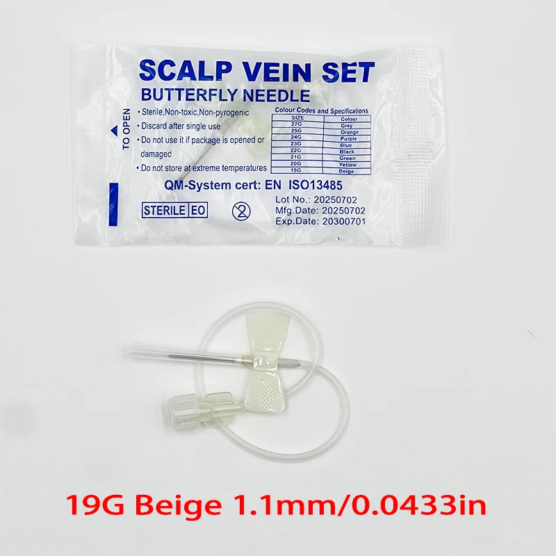 100pcs/lot Disposable Butterfly Infusion Needle Double Wing Infusion Needle Pet Care Room Cat Gog Animal
