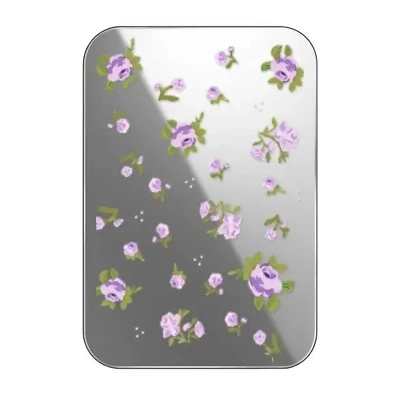 Spring Flowers Magnetic Grip Card Holder Phone Stand for IPhone Holder Mount Support for Galaxy Phone Accessories