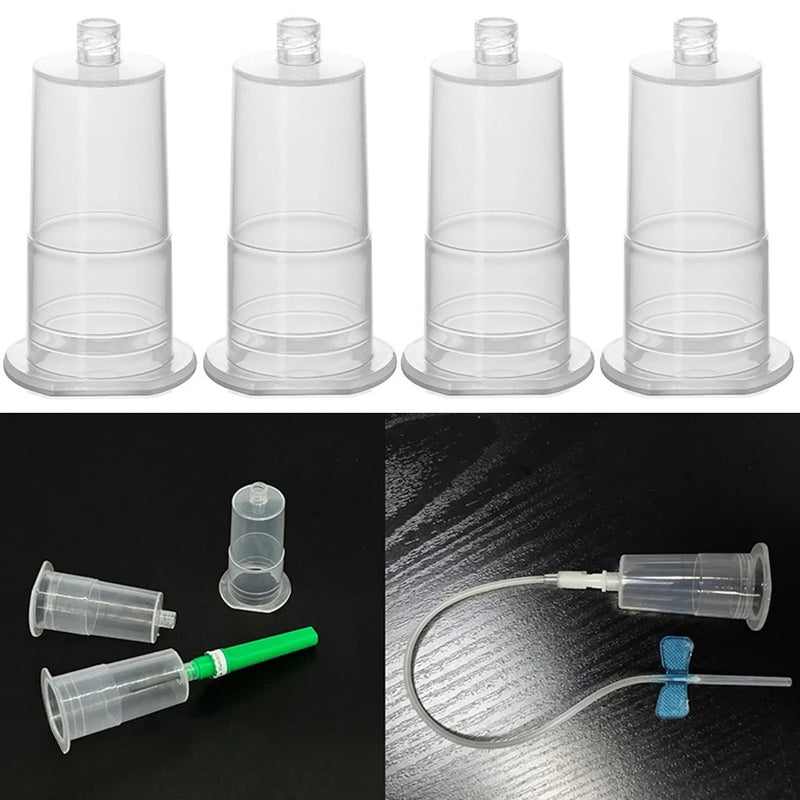 100Pcs Disposable Blood Holder with Exchangeable Needle Collection Needle Holder For Blood Collection Use Cat Dog Pet Care Room