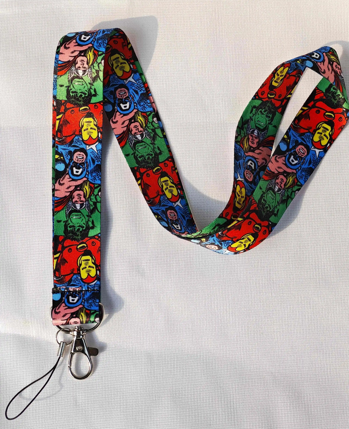 Wholesale Cartoon Hero Movie Characters Key Lanyard ID Badge Holders Animal Phone Neck Straps with Keyring Phone Accessories
