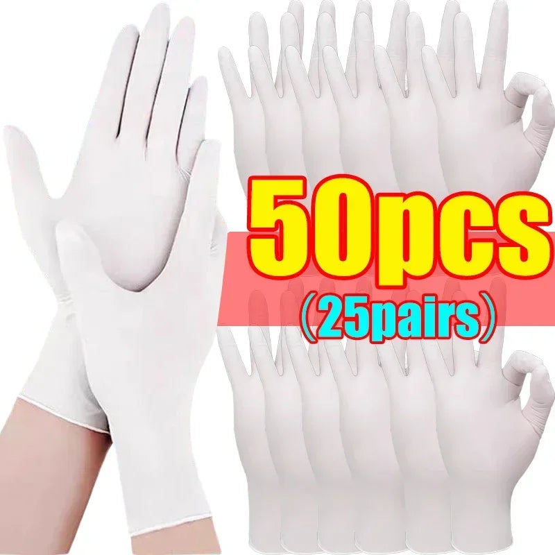 Disposable Black Nitrile PVC Gloves Strong Gloves For Housework Dish Washing Car Industry Gardening Pet Care Baking Cooking Tool