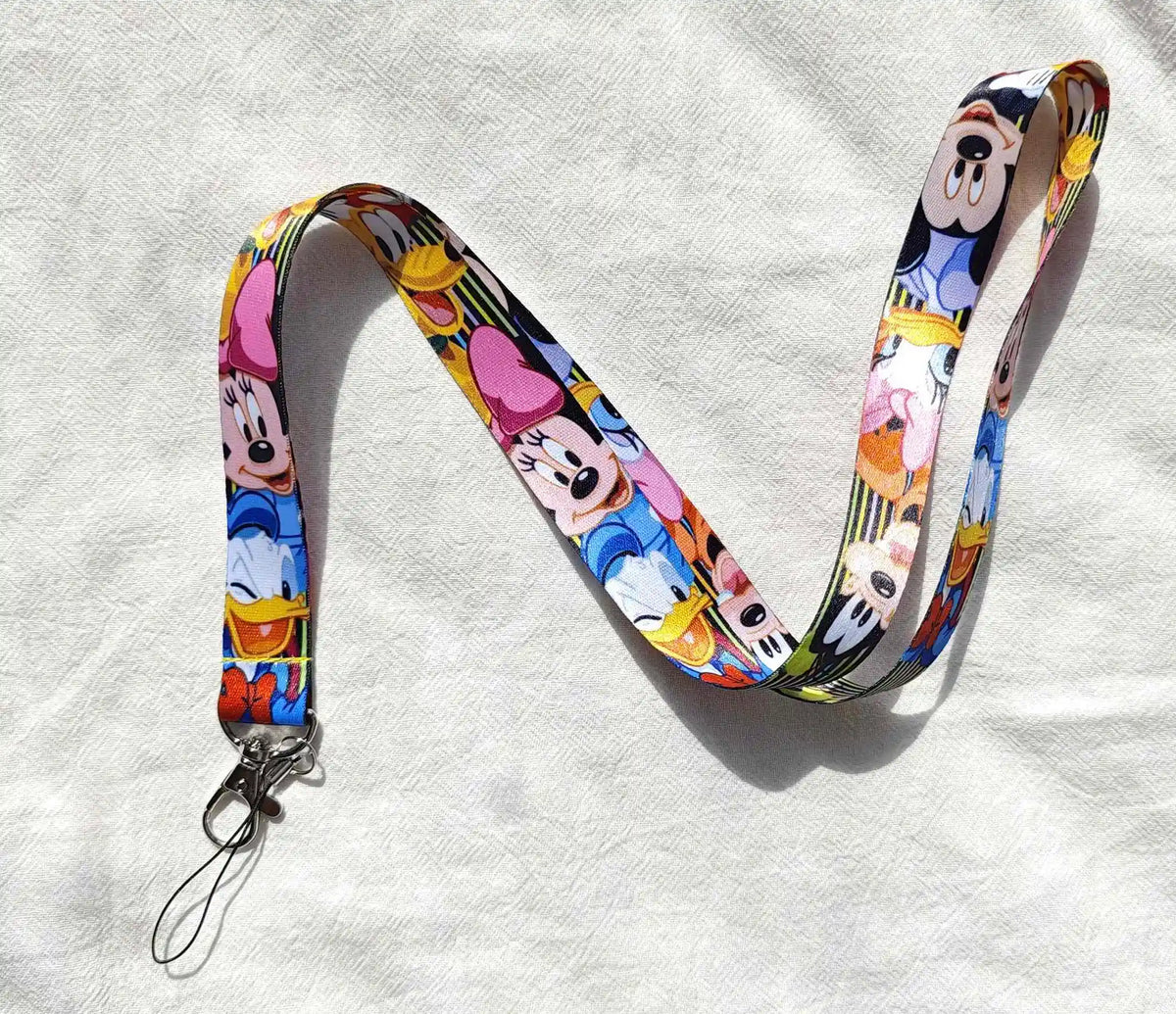 Wholesale Cartoon Anime Mouse Key Lanyard ID Badge Holders Animal Phone Neck Straps with Keyring Phone Accessories