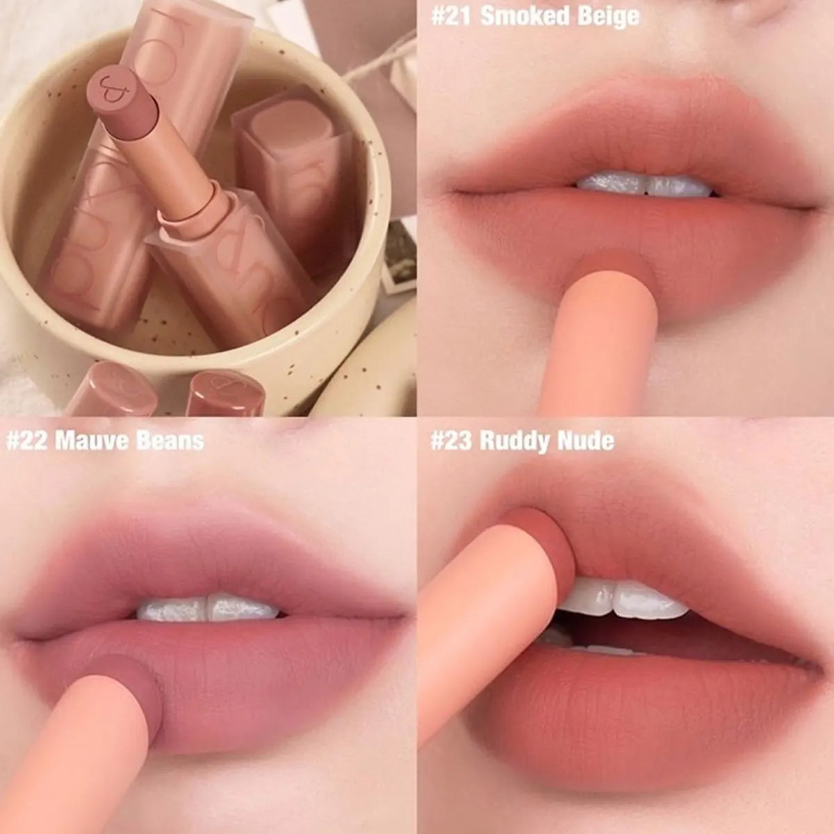 rom&nd ZERO MATTE LIPSTICK, Lightweight Non-Drying, Soft-Focus Matte Finish, Luxury Makeup, Korean Cosmetic, K-Beauty, Makeup