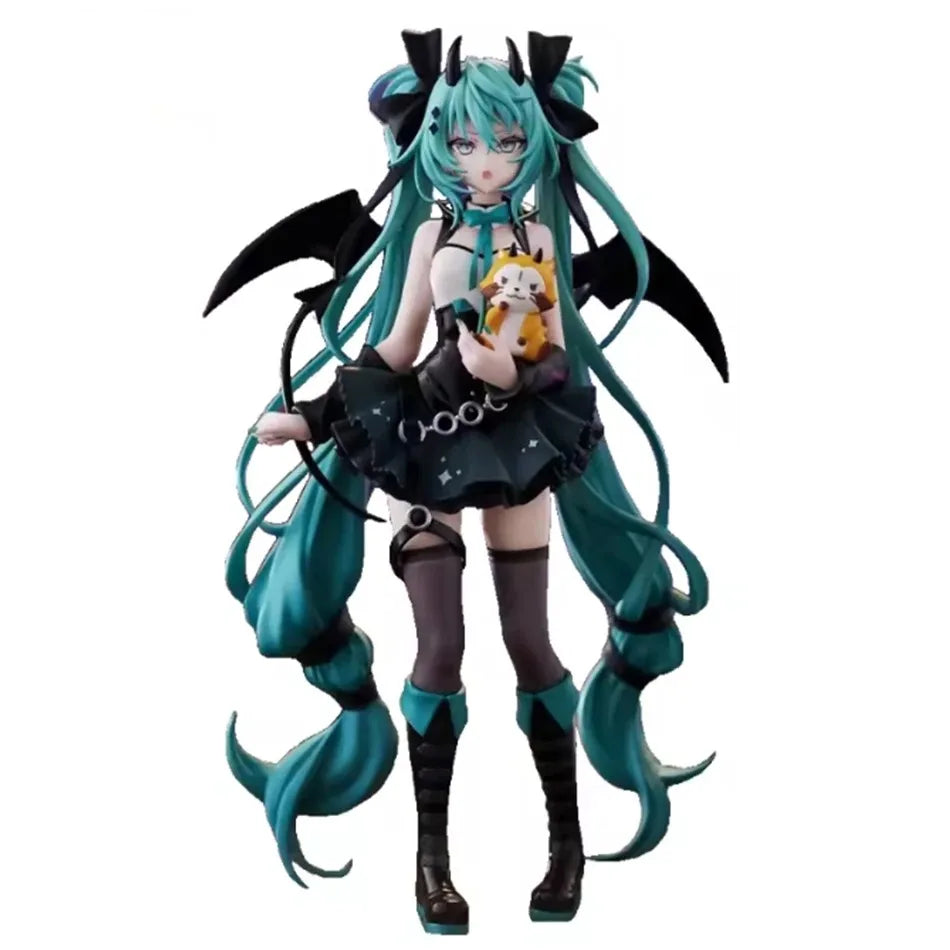 Anime Hatsune Miku Gothic Lolita Style Action Fairy Mirror Sleeping Beauty Action Fairy Winter Cherry igure PVC Doll Model Toys