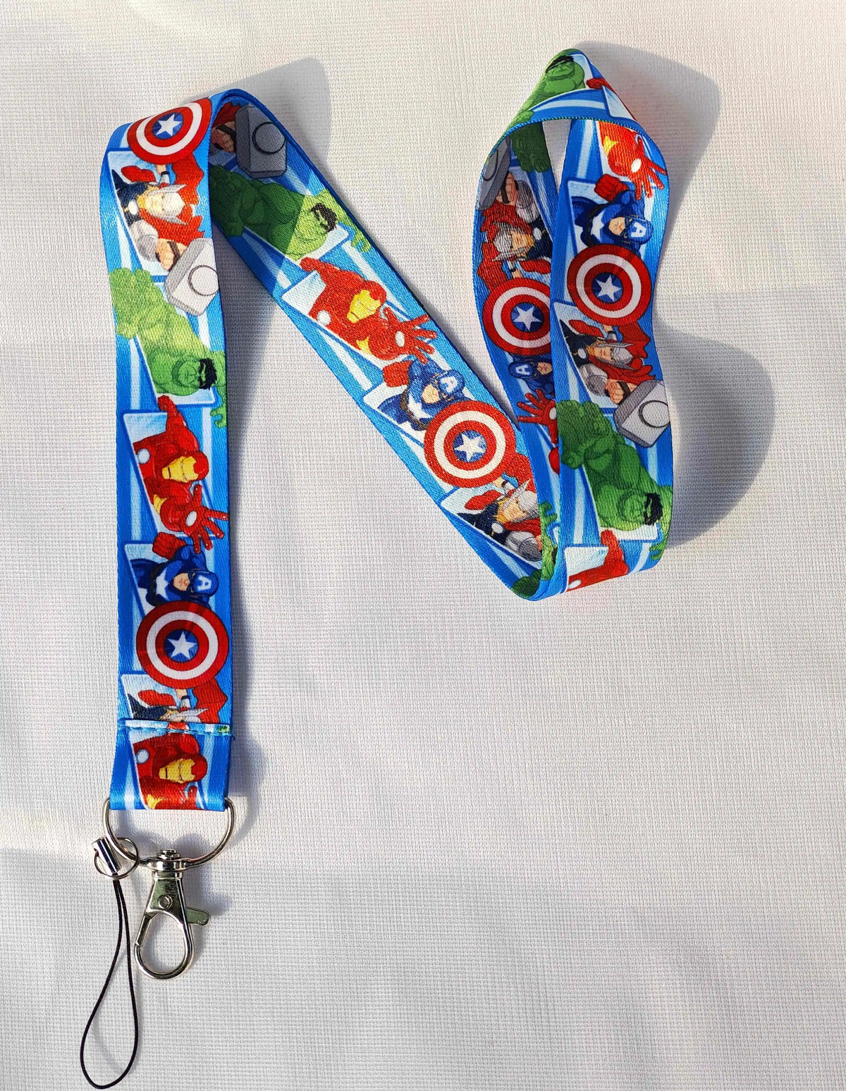 Wholesale Cartoon Hero Movie Characters Key Lanyard ID Badge Holders Animal Phone Neck Straps with Keyring Phone Accessories