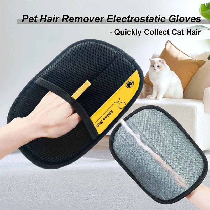 Cat Dog Electrostatic Pet Hair Removal Glove Fur Cleaning Grooming Accessory Suit For Cats Dogs Pet Care Supplies Clean Brush