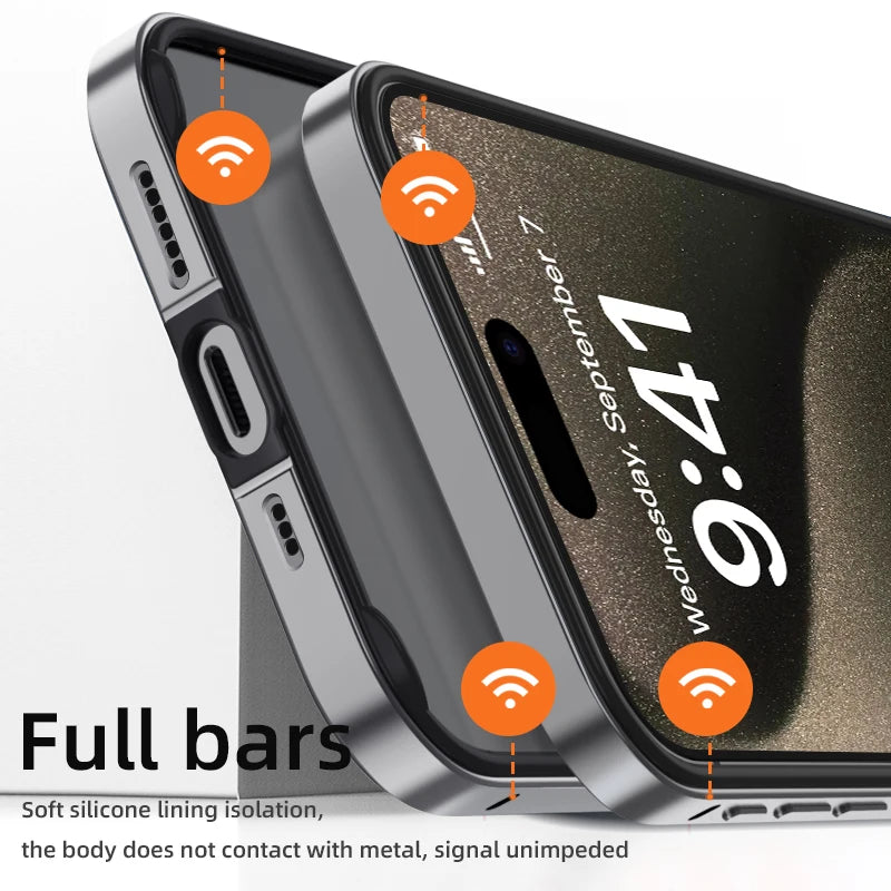 Metal Bumper For iPhone 17 Air 16e 16 E 15 Pro Max 14 Plus 13 Mini 12 11 X XS XR SE 2022 2020 8 iPhone16 16Pro Phone Accessories