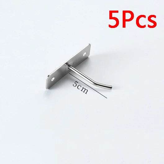 1/50Pcs Wall Mounted Storage Rack Stainless Steel Hole Board Hook Mobile Phone Accessories Hook Hardware Tools Home Accessories
