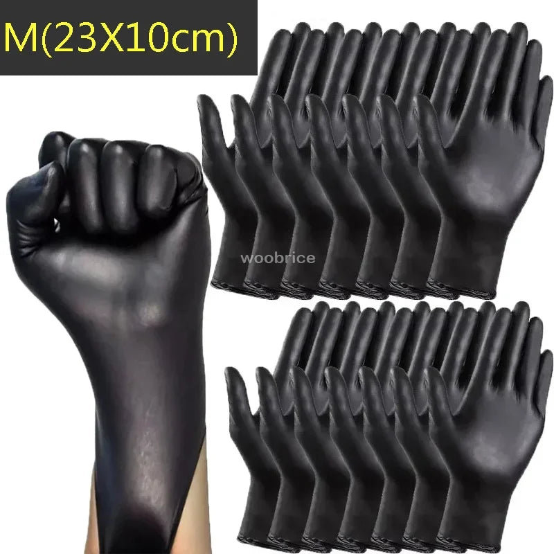 Gloves Disposible Latex Free Black Nitrile PVC Gloves Housework Cleaning Car Industry Gardening Pet Care Cooking Tools