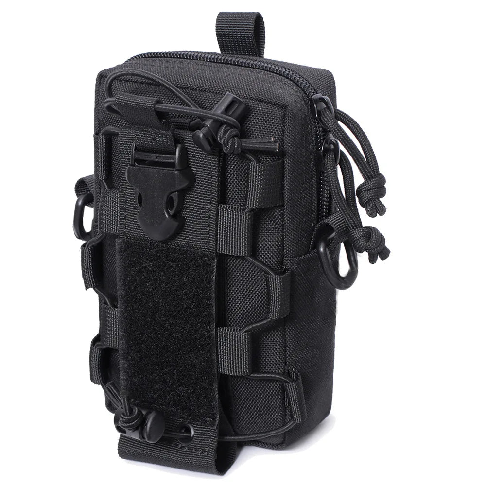 Hunting Waist Bag Molle Bottle Pouch Tactical Bag EDC Tools Belt Pack Outdoor Vest Pack Wallte Phone Accessories Pocket