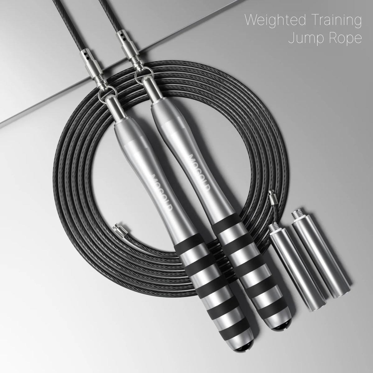 MOGOLD Premium Jump Rope Metal Wire Non-slip Handles Fitness Weight Loss Essential for Active Lifestyle