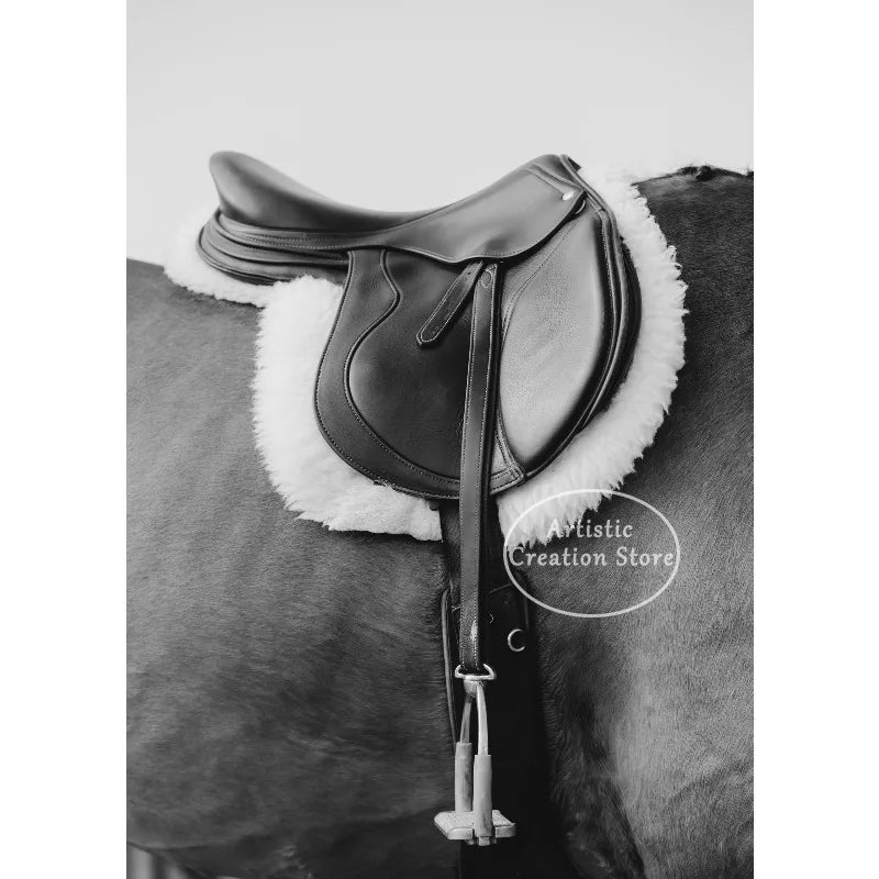 Black and White Polo Sports Black Horse Equestrian Lifestyle Photography Fine Art Poster Canvas Painting Wall Picture Home Decor