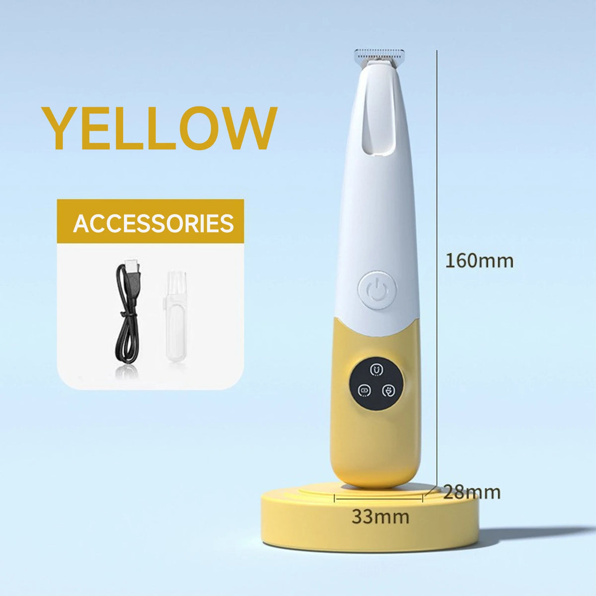 Pet Grooming Trimmer Kit - Low Noise Dog & Cat Trimmer, Cordless, Led & Waterproof