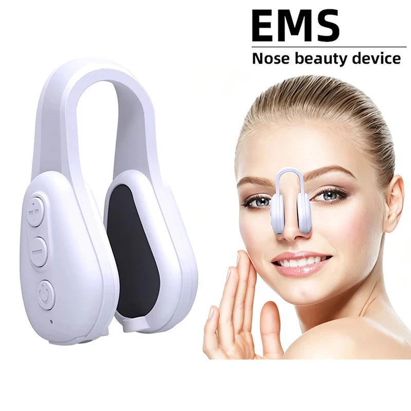 EMS Nose Shaper For Wide Noses Soft Silicone Nose Bridge Enhancer, Corrector, Painless Beauty Tool Nose Clip For Women Men