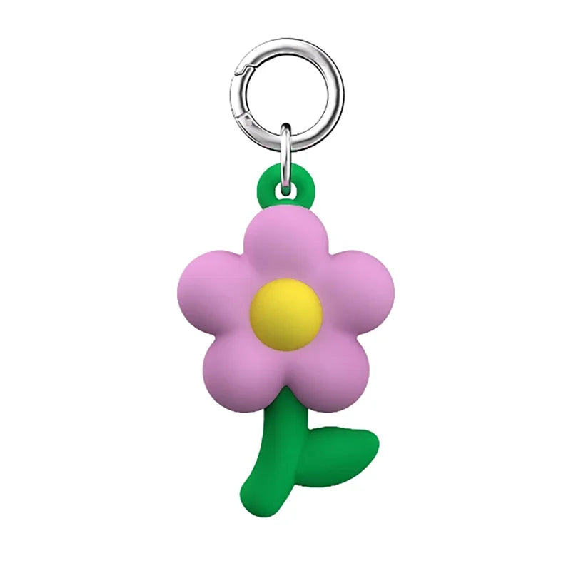 Pink Flower Pendant C Shape Magnetic Phone Stand for IPhone Holder Mount Support for Galaxy Mobile Phone Accessories
