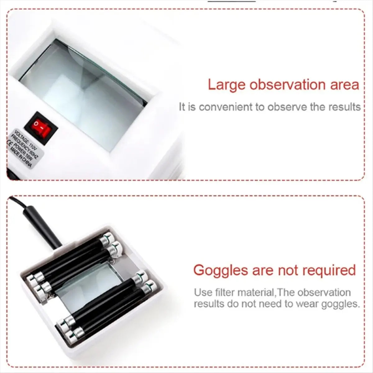 [828 SALE]Professional Lamp Skin UV Analyzer Wood Lamp Skin Test Machine Beauty Machines Skin Diagnostic Device (EU)