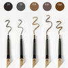 5 Colors With Brush Double Head Eyebrow Pencil Waterproof Smooth Eyebrow Stick Sweatproof Eyebrow Gel Tattoo Pencil Cosmetics