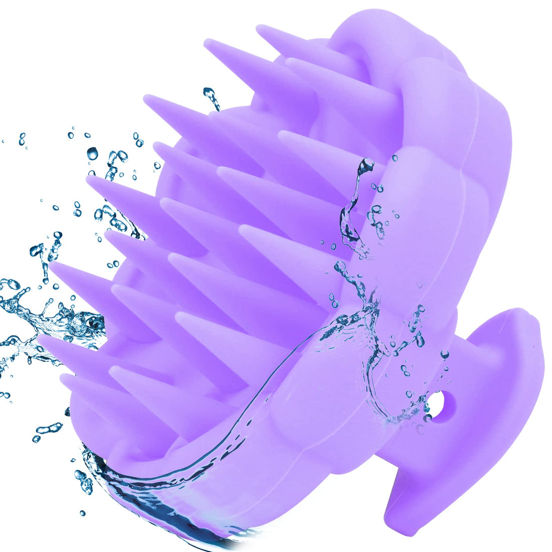 Solid Silicone Shampoo Scalp Brush Massager Women Men Kids All Hair