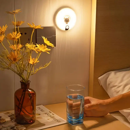 Cute Cat Rechargeable LED Night Light with Motion Sensor