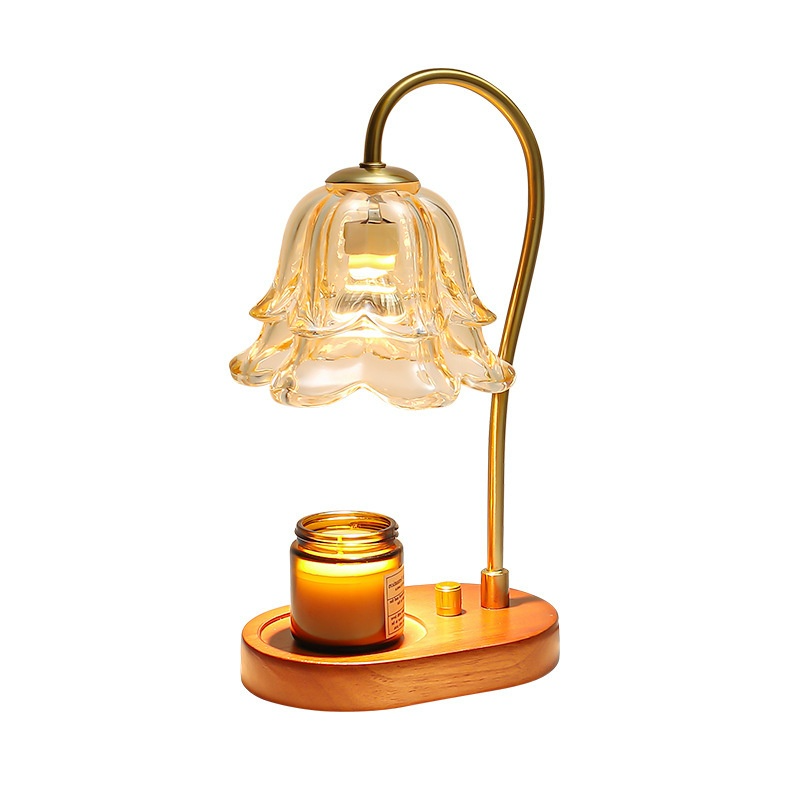 Retro Glass Aromatherapy Candle Warmer Lamp for Home Decor